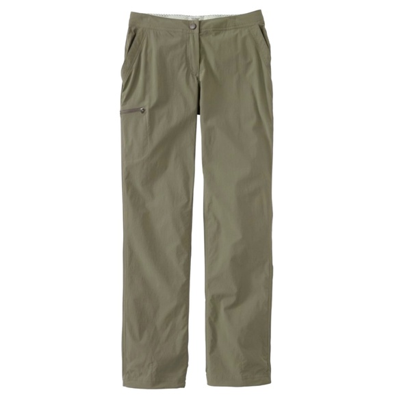 L.L. Bean Hiking Trail Pants Water Repellent Mid Rise Straight Leg Nylon UPF 50+ - Picture 3 of 7